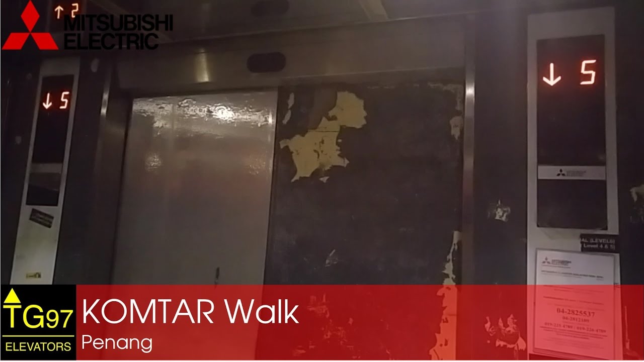 Mitsubishi Traction Elevators - KOMTAR Walk, Penang