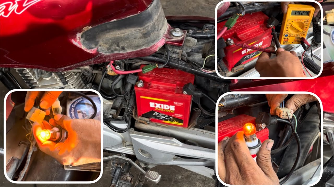 bajaj pulsar bike per new battery lage neper battery charge nahi de parahe