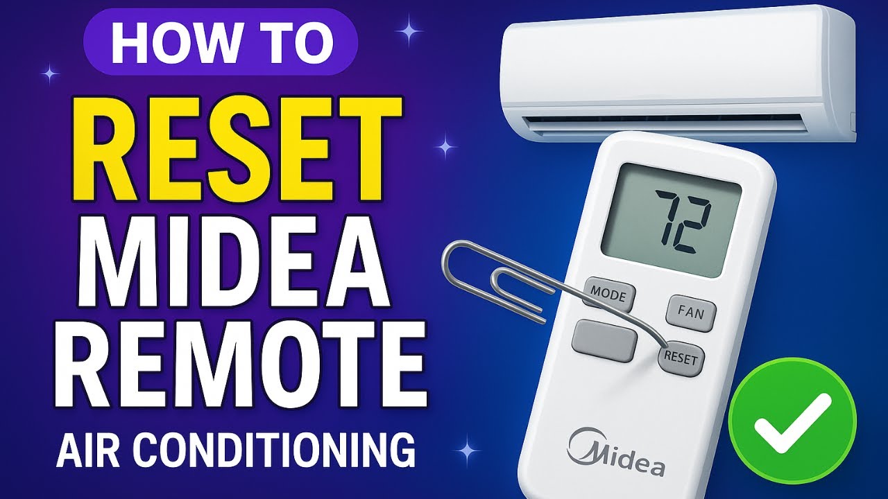 How To Reset MIDEA Air Conditioning Remote Control