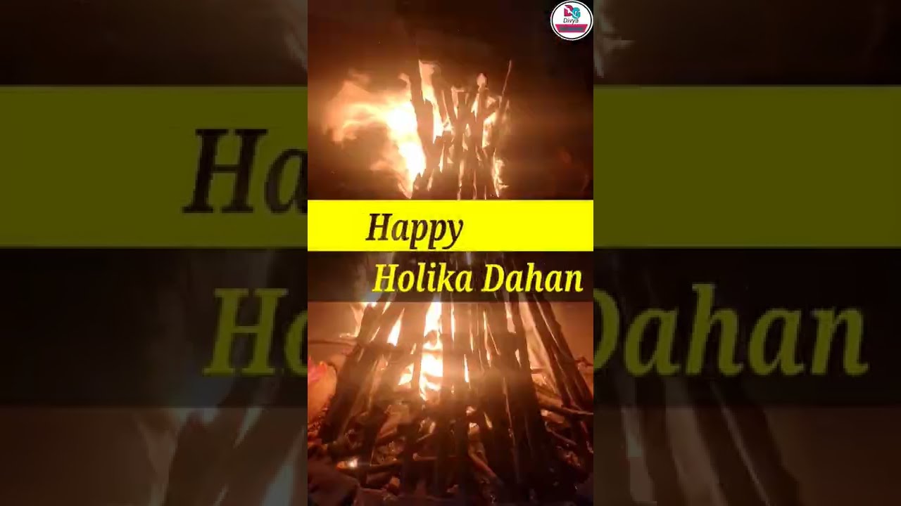 Holika Dahan WhatsApp Status | Holika dahan status 2022 |Happy Holi dahan full screen status #shorts