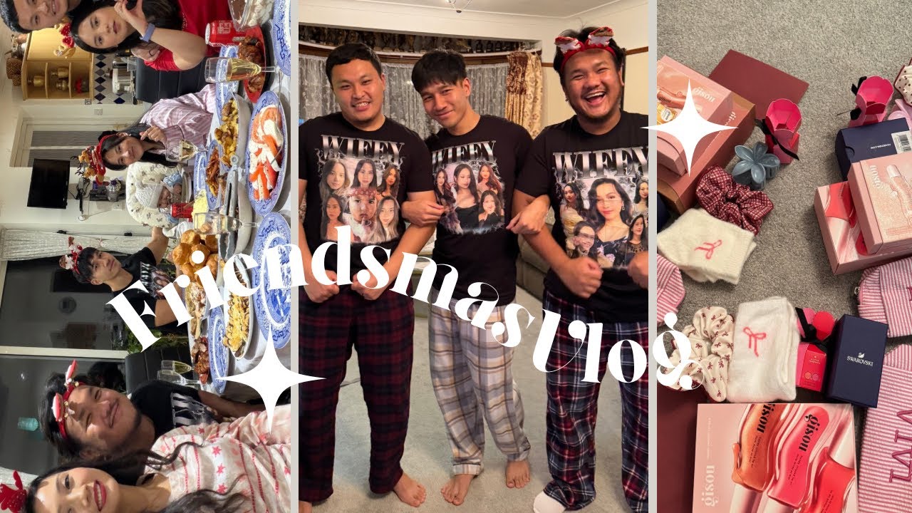 Our First Friendsmas ✨💖🎀| Food | Gift Exchange | Good Vibes | vivixo