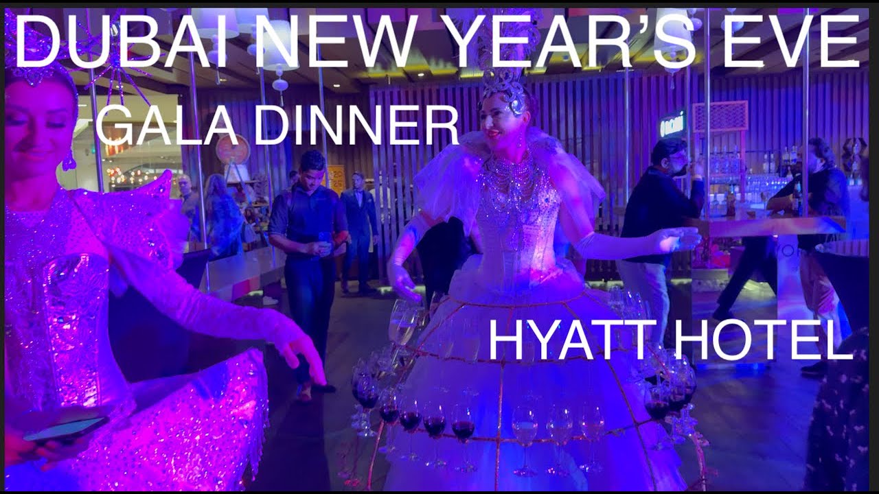 "Dubai New Year 2025 🇦🇪: Glamorous Gala Dinner at Hyatt Hotel – The Ultimate Celebration!"