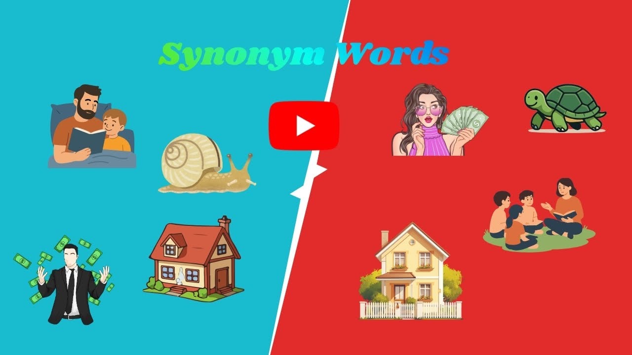 “30 Fun Synonyms for Kids 🤩 | Learn New Words for preschool & kindergarten!”#education #english