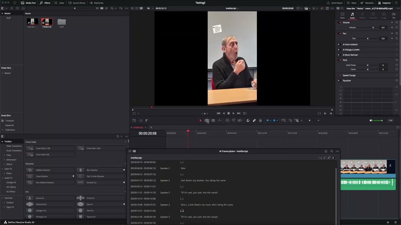 How to Master Intelliscript & Remove Silences in DaVinci Resolve 20