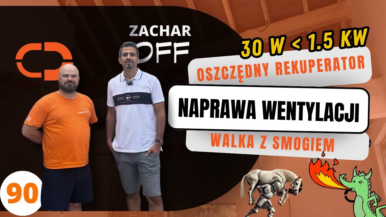 Rekuperator zużył cały PRĄD z fotowoltaiki - Naprawa instalacji wentylacji u  @ZacharOFF