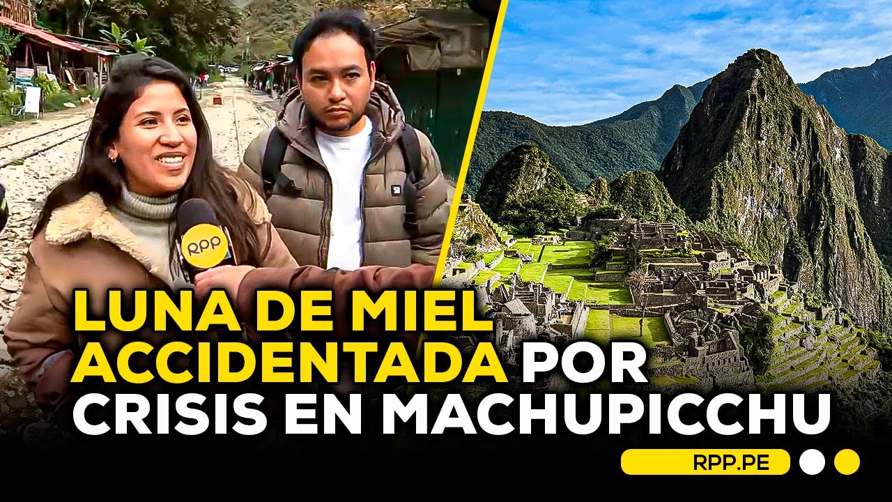 Machu Picchu: suspensión de trenes obliga a pareja recién casada a caminar horas para llegar #ADNRPP