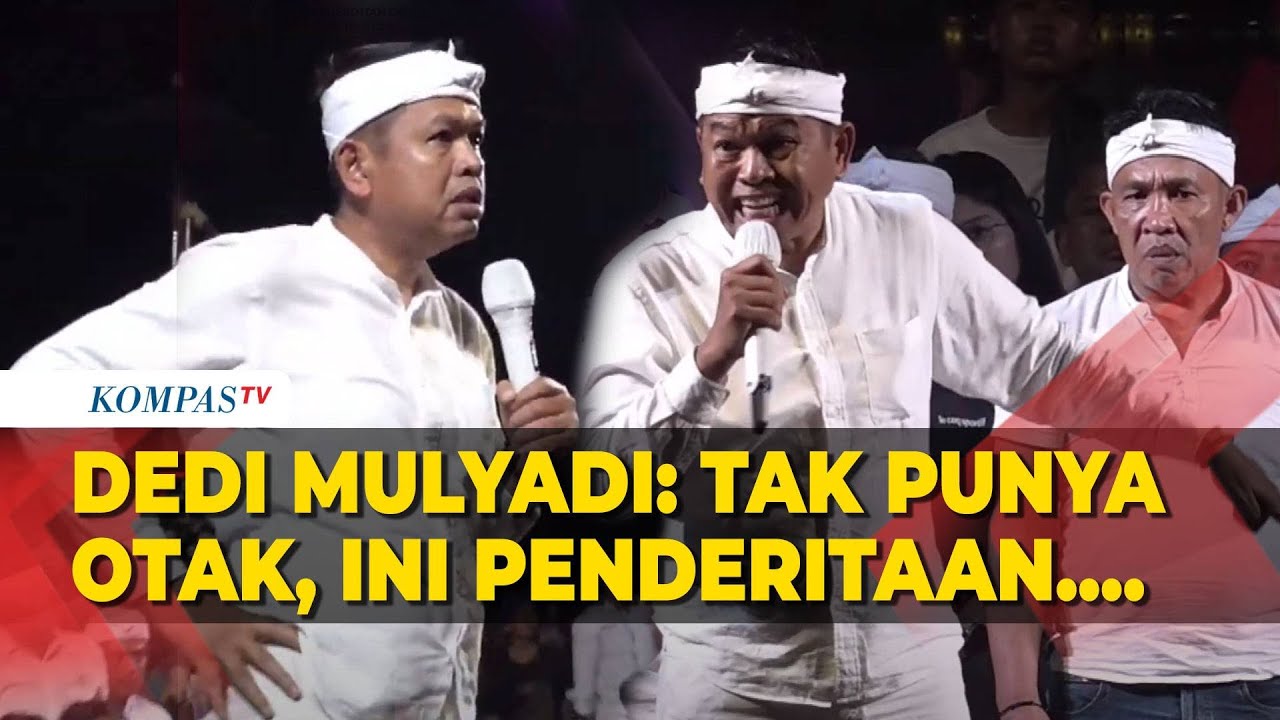 Panas! Dedi Mulyadi Marah ke Penonton yang Ganggu Dialognya dengan Warga Subang: Tak Punya Otak