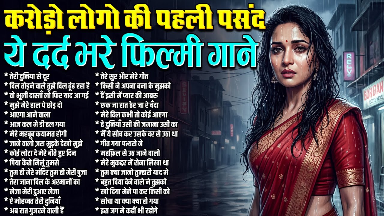 Old Hindi Songs | Sadabahar Gaane | करोड़ो लोगो की पहली पसंद | ये दर्द भरे फ़िल्मी गाने