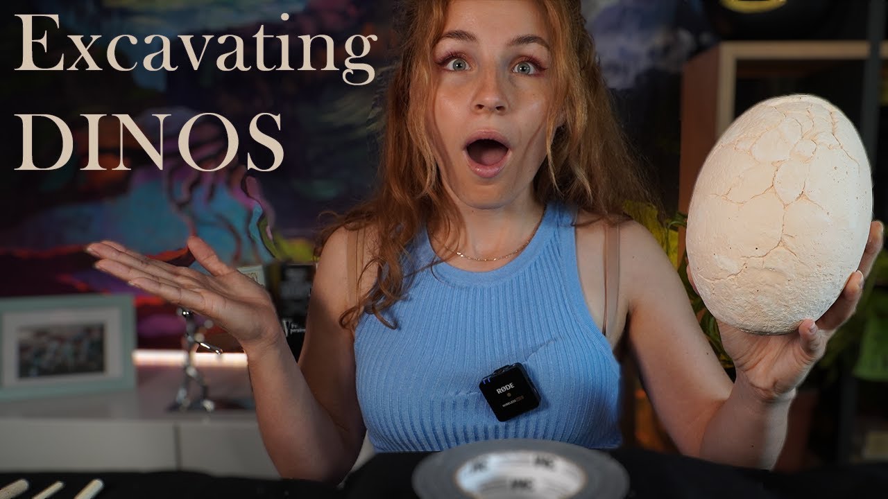 [ASMR] Excavating DINOSAUR Parts! | Let's Dig Them Up