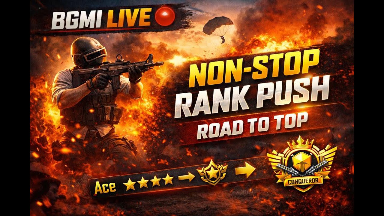 BGMI Live 🔴 | Non-Stop Rank Push | Road to Top