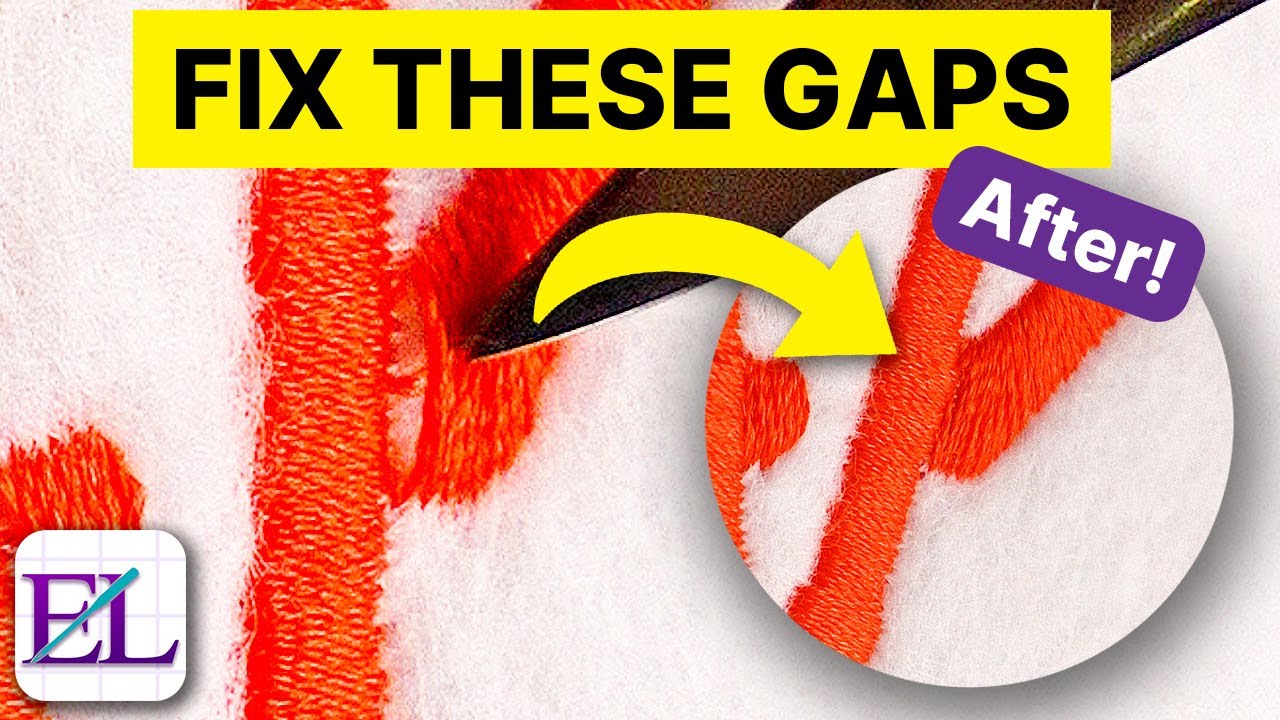How to FIX Embroidery Stitch Gaps | Embroidery for Beginners