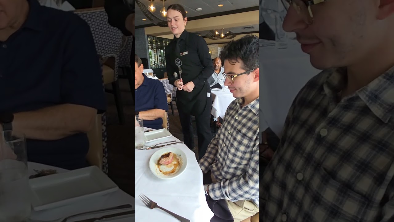 Joshua's 22nd birthday celebration at Ruth's Chris Steak House in Jacksonville, Florida.