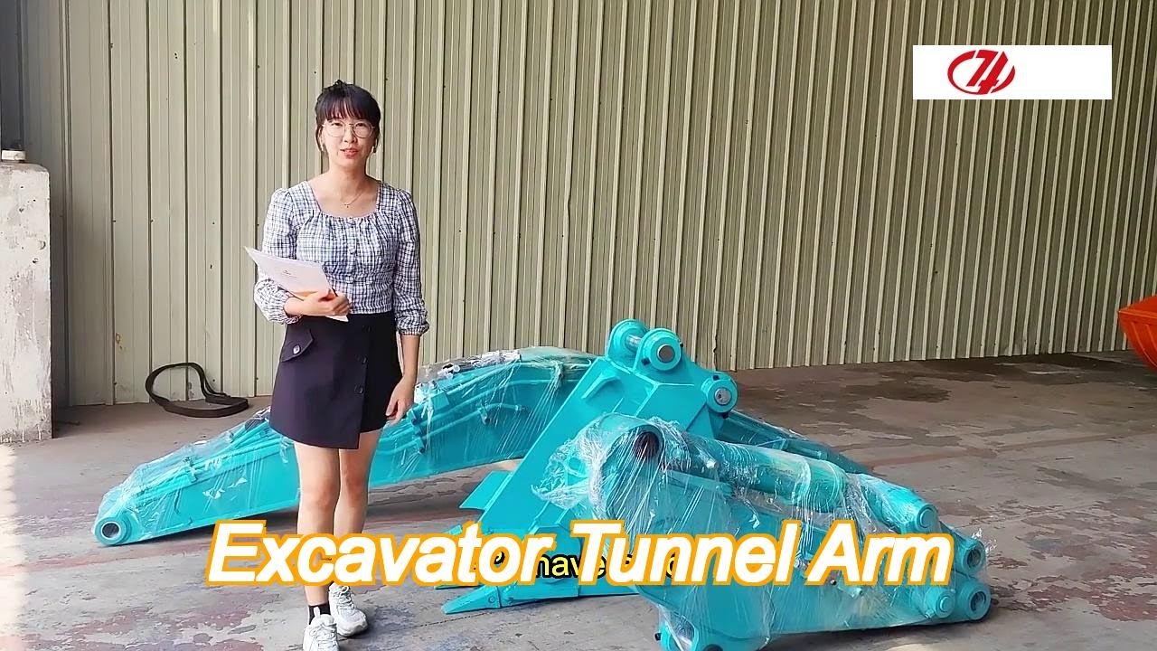high precision excavator tunnel boom shortened arm excavator attachments
