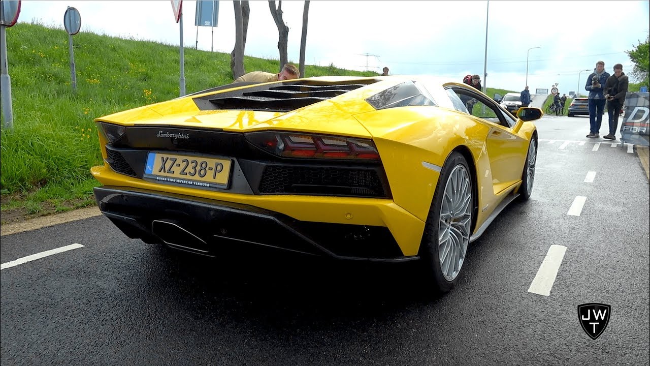 2019 Lamborghini Aventador S REVS & Acceleration SOUNDS!