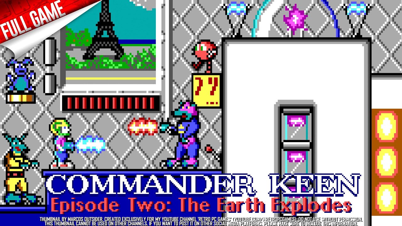 Commander Keen 2: The Earth Explodes (PC DOS, 1990) Longplay