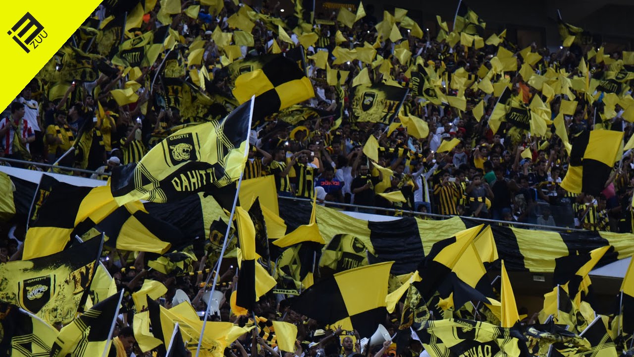 طرب واهازيج مدرج الاتحاد في مباراة الوحدات بالملحق الآسيوي
