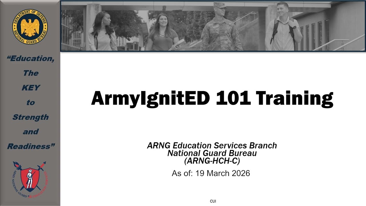 NEW ArmyIgnitED 101 Training for Federal Tuition Assistance_20260319