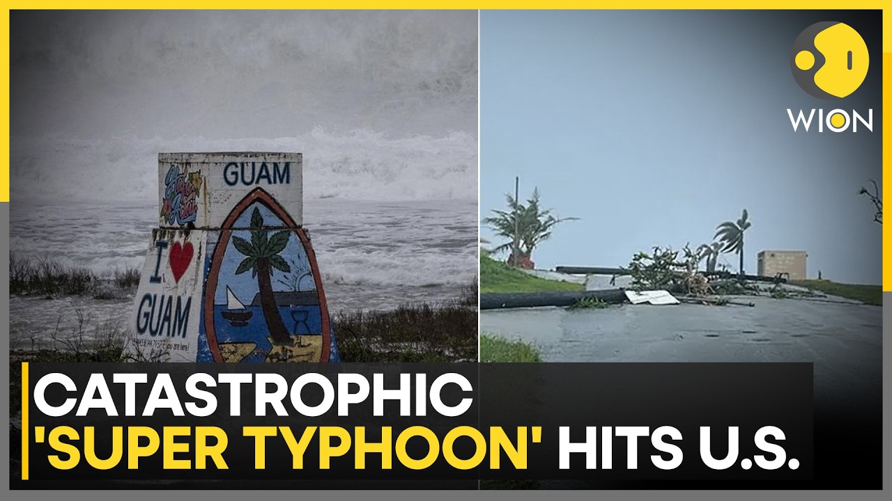 US Super Typhoon: Category-Five Bavi Slams US Pacific Islands | WION News