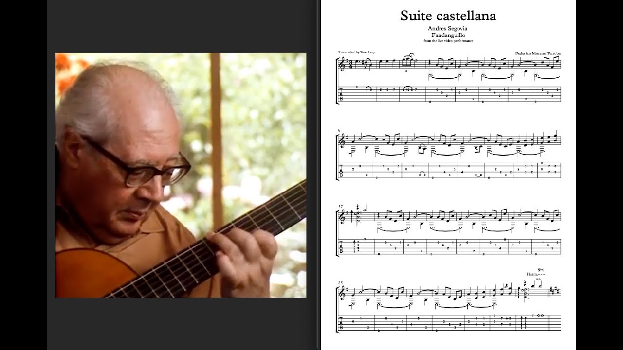 Fandanguillo F.Moreno-Torroba - Andres Segovia (Transcription)
