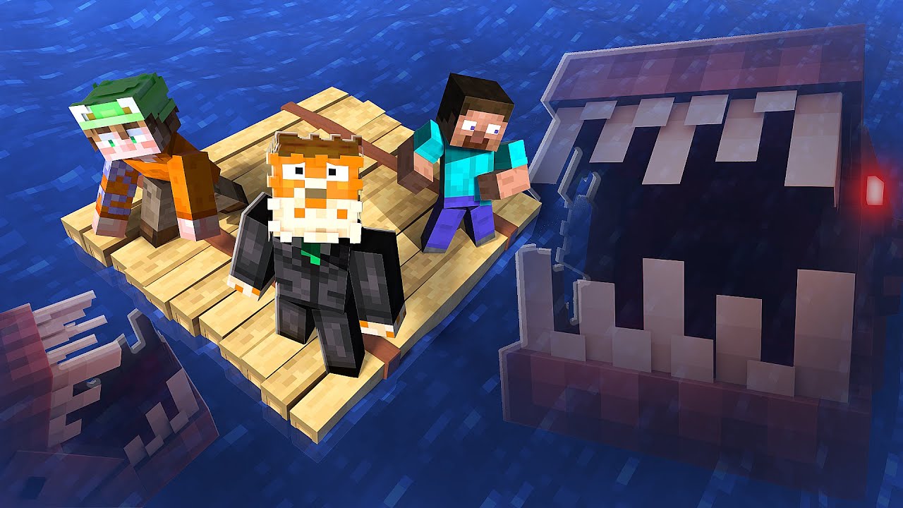 3 Idiots Survive Minecraft's Scariest Raft