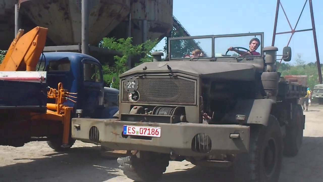 Baumaschinen Treffen in Huttenheim 2012 Teil 7/7 Faun L912