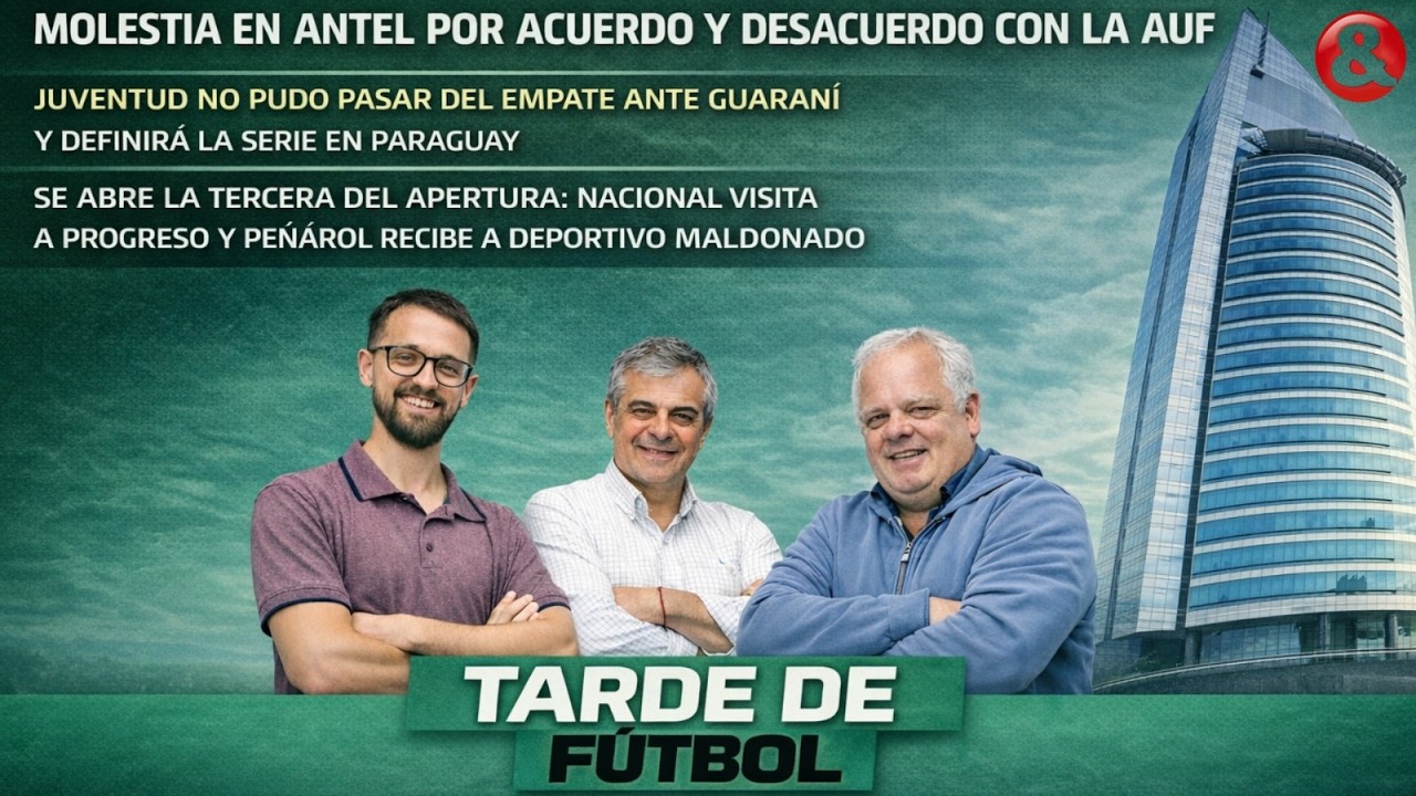 Tarde de Fútbol 20 feb 2026. Reunión clave en estos momentos entre AUF y Tenfield