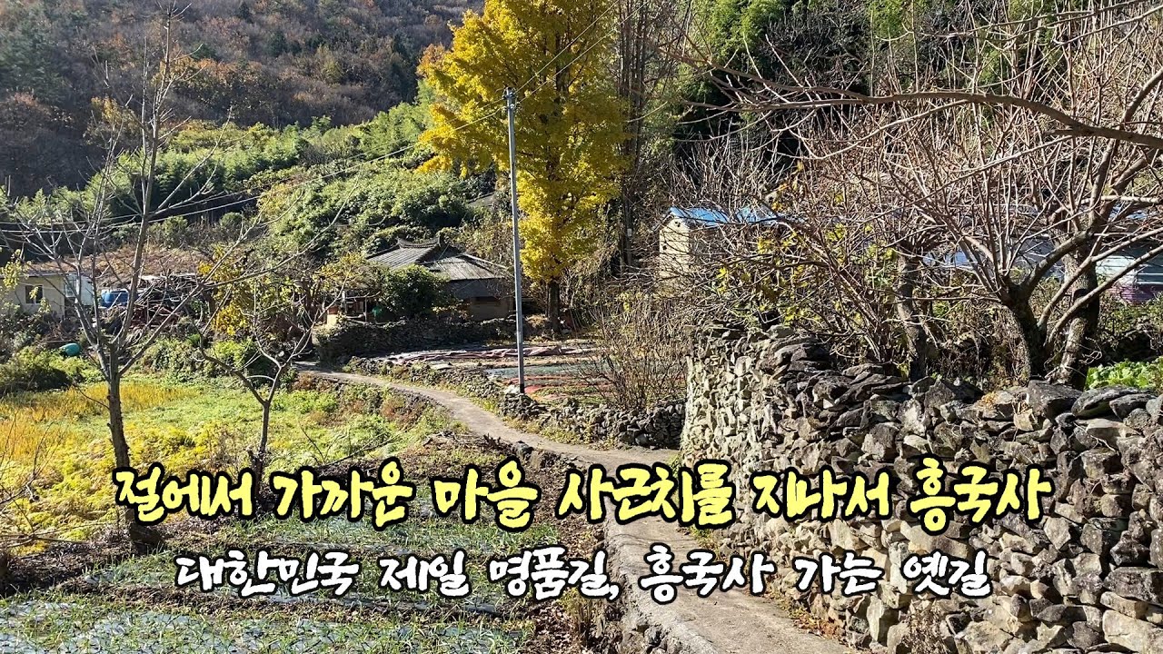 대한민국 제일 명품길, 흥국사 가는 길