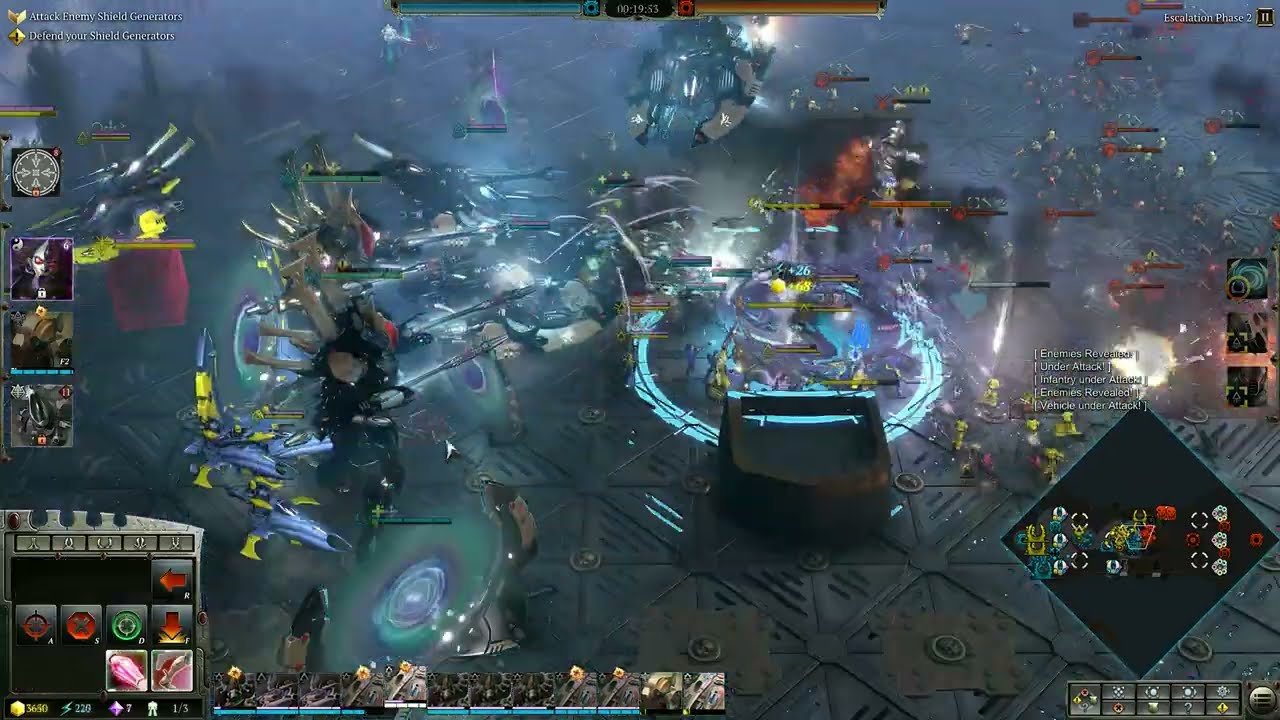 Massive Battle ELDAR Vs ORKS - Warhammer 40K Dawn Of War 3 
