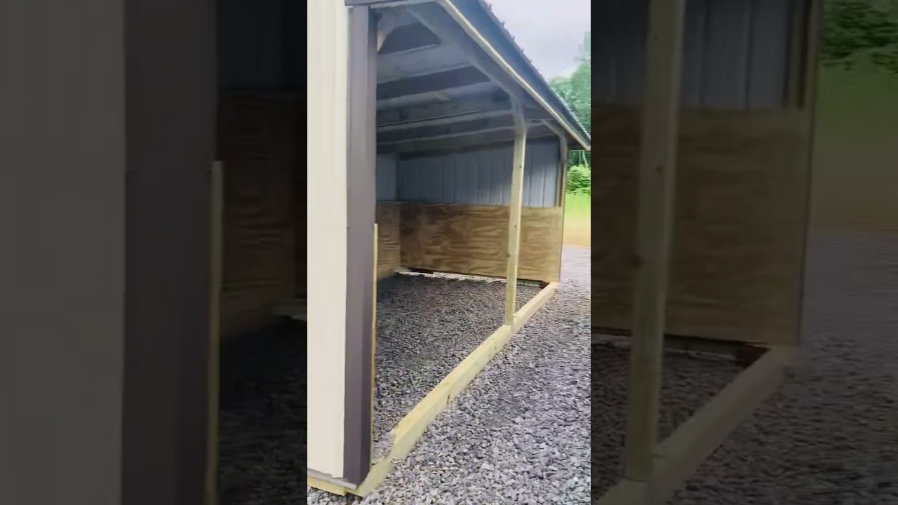 10x20 Run In Shed For Horses, SKU 1103 | TriStarShedsTN.com #tennessee #horse #horses #georgia #goat