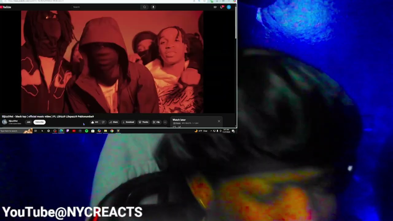 liljizz59st - black top official music video - Ft Lilrizz9 Lilspazz9 Pablonumba9 - REACTION!
