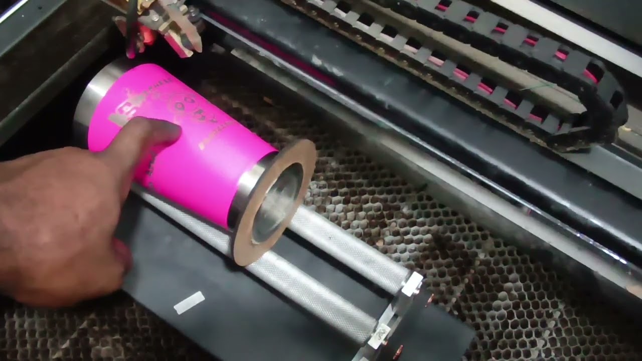 Remover Tinta do Copo Stanley na  CNC CO2 LASER