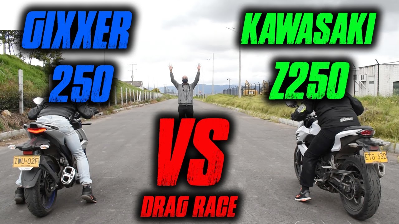 Gixxer 250 vs Z250 Batalla a Muerte | Drag Race