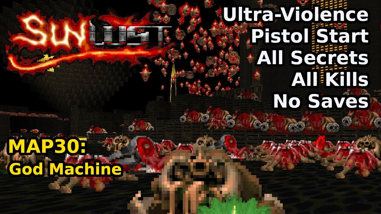 Doom II: Sunlust - MAP30: God Machine (Ultra-Violence 100%)