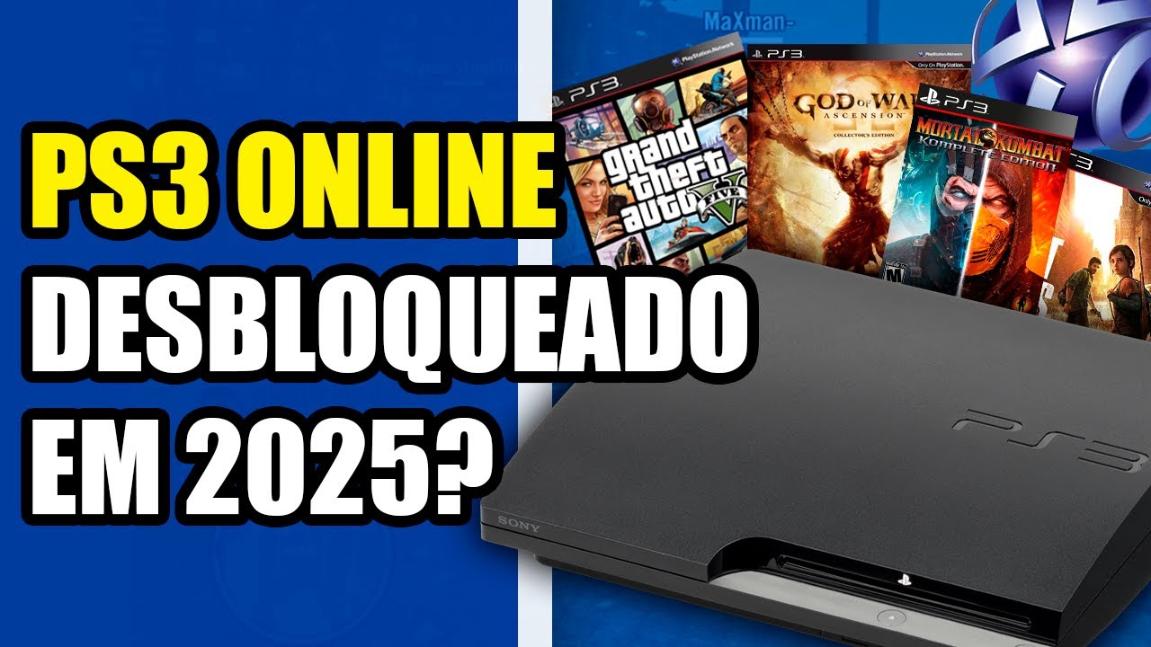 JOGOS ONLINE NO PS3 EM 2025! Ainda funciona? (Max Payne 3, GTA V, MK9 e mais!)