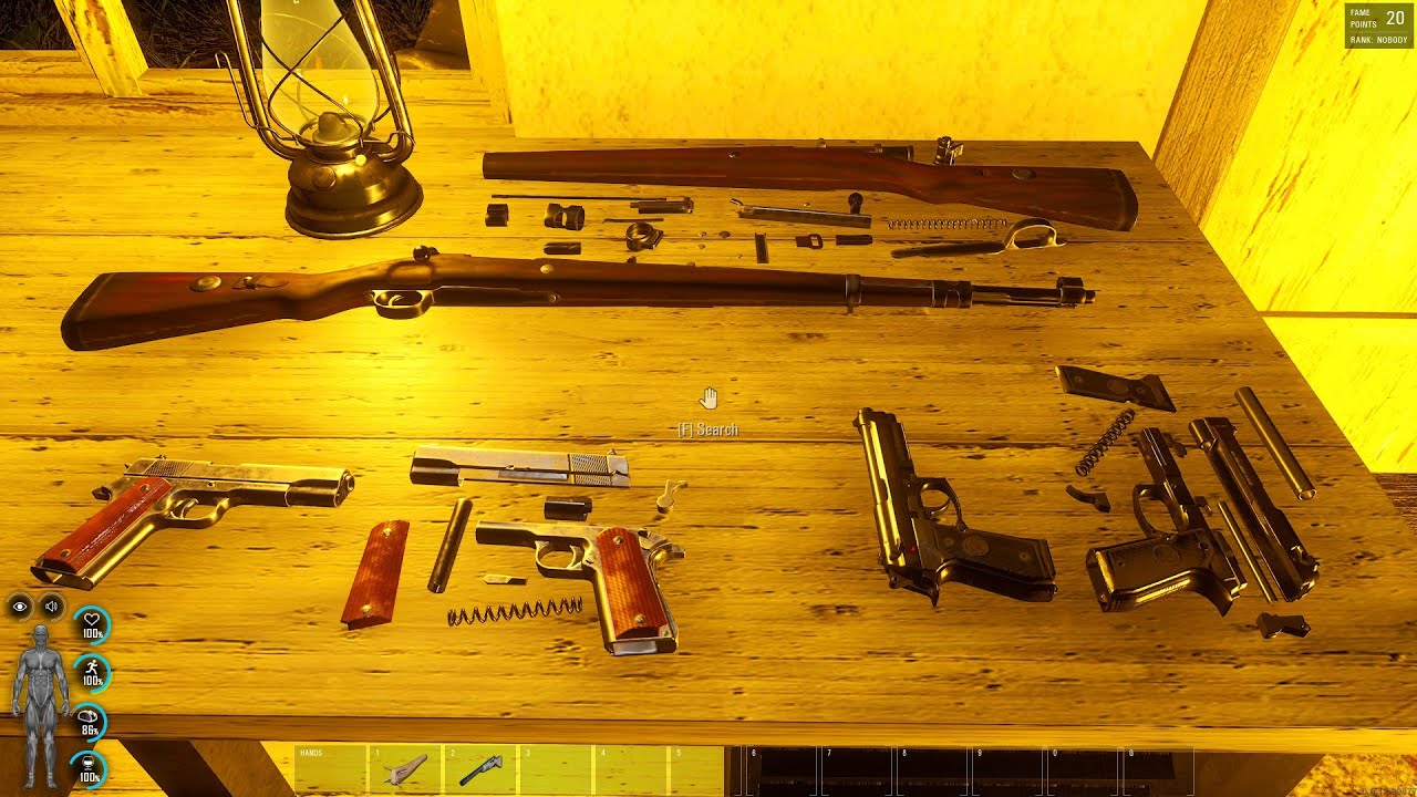 SCUM Survival | WEAPON REPAIR | Breakdown old Weapons, get Parts and repair with them!