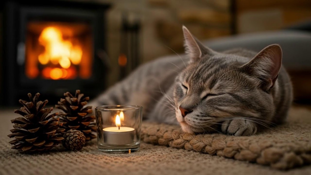 Soothing 432Hz Sounds For Anxious Cats 🐾 Calming Music For Better Sleep And Warm Cozy Atmosphere