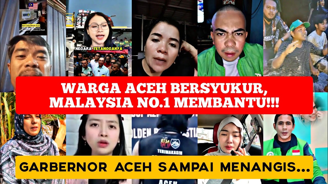 Terharu❗Warga Indonesia Menyambut Baik Bantuan Banjir Ke Aceh Dari Malaysia