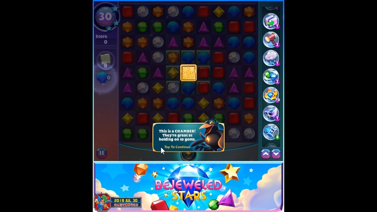 Bejeweled Stars (HTML5) - B14 of 20/Level 126~139 (World 13 - Sleepingrock Isle)[1080p60]