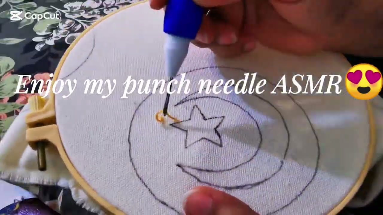 Punch needle ASMR😍😍