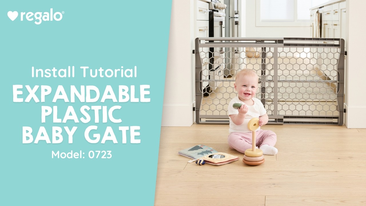 Expandable Plastic Baby Gate | Install Tutorial