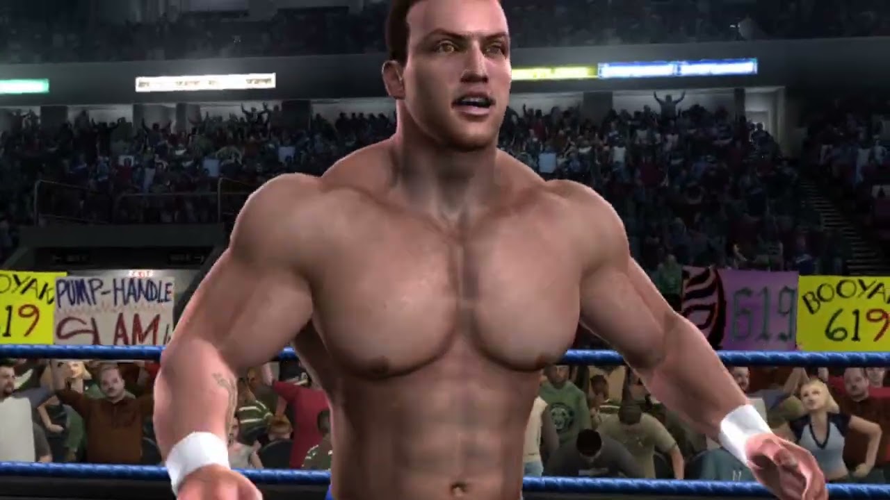WWE Smackdown vs Raw 2008 - геймплей на XBOX 360 - Крис Мастерс против Рея Мистерио