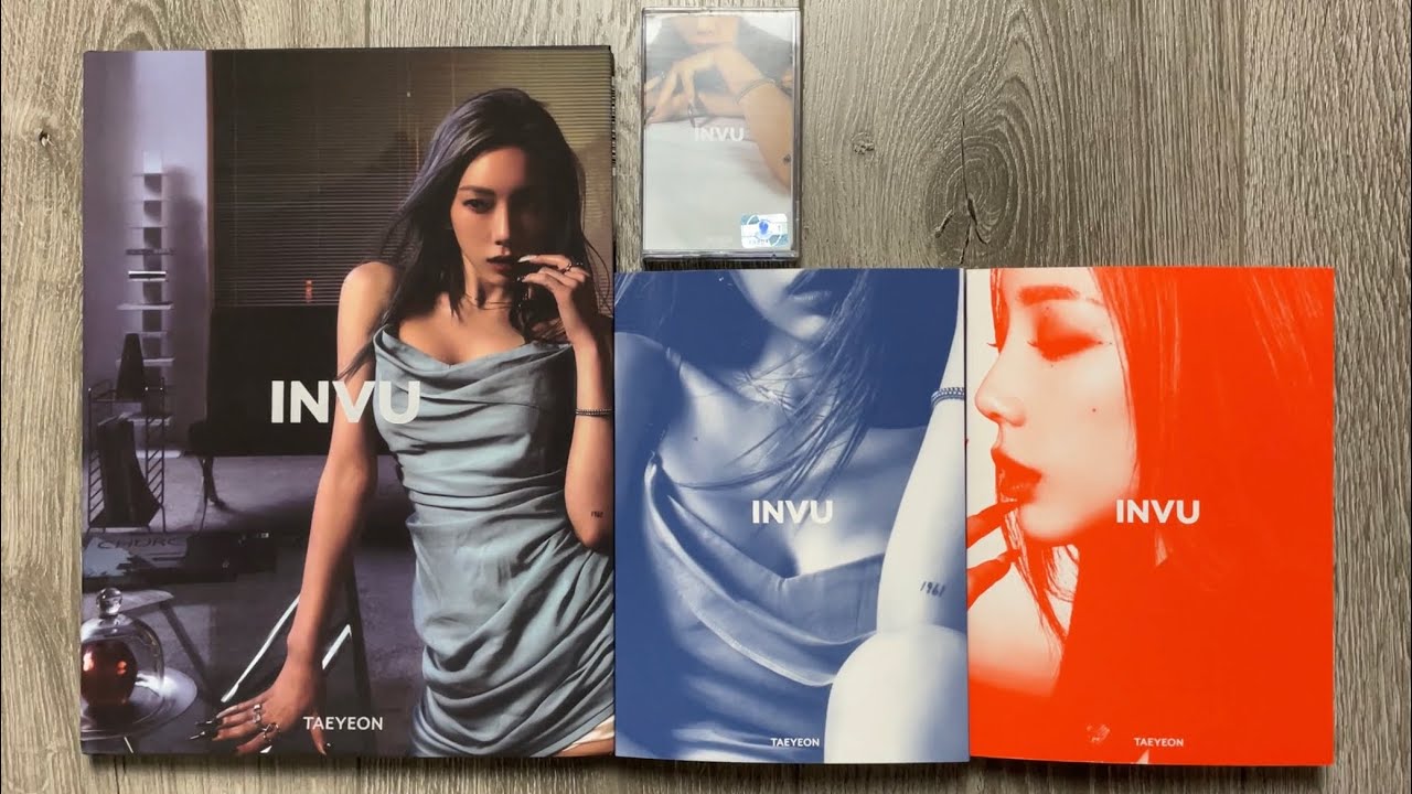 ♡Unboxing Taeyeon 태연 3rd Studio Album INVU (Blue, Orange, Envy & Cassette Tape Ver.)♡
