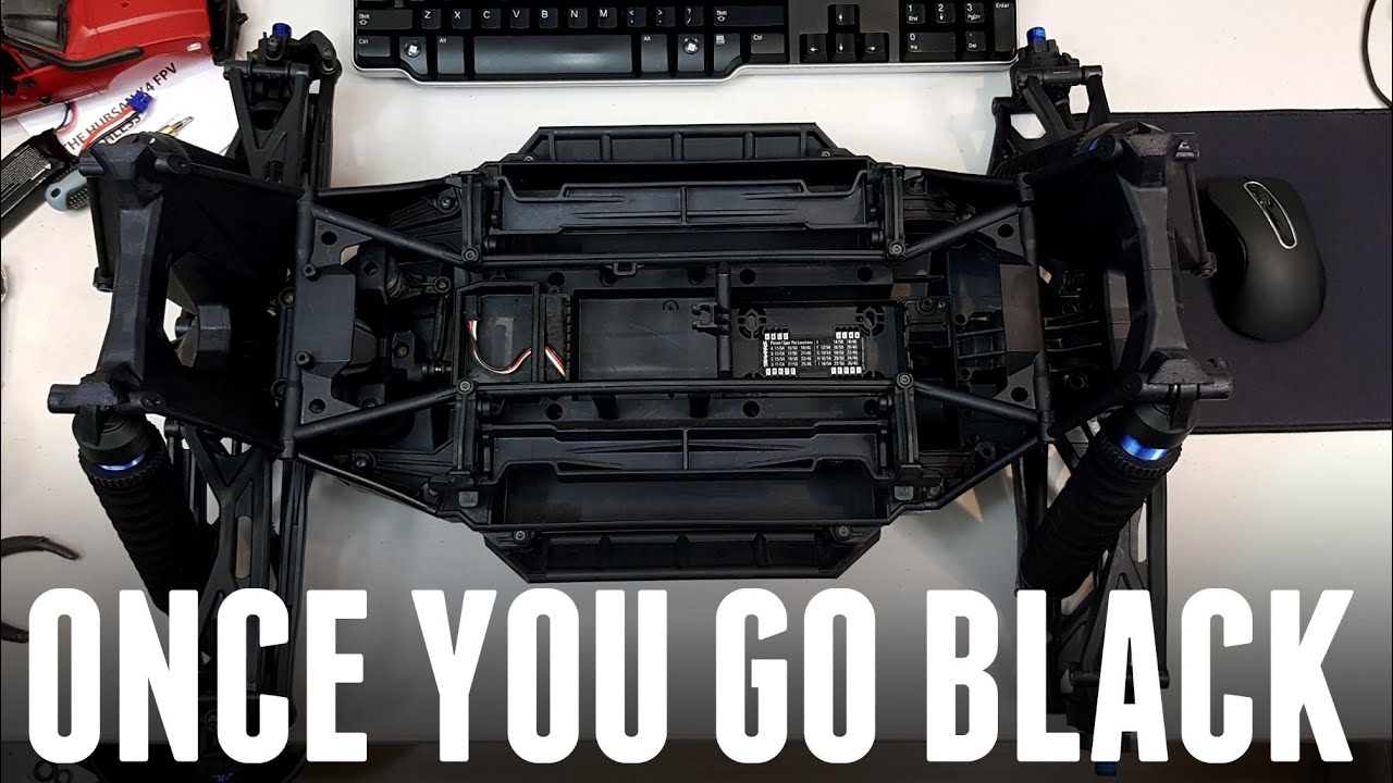Black XMAXX Chassis. How To Dye Plastic, Super Easy With Rite Dye