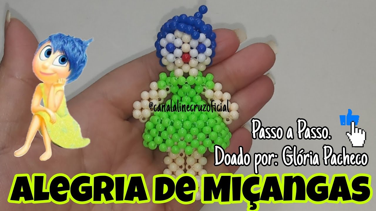 Alegria de Miçangas/Pérolas- Passo a Passo. Faça você mesmo esse chaveiro lindo. 💲🌺💕