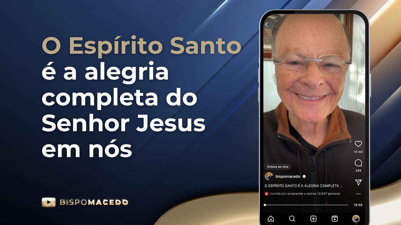 O Espírito Santo é a alegria completa do Senhor Jesus em nós - Meditação Matinal 15/03/22