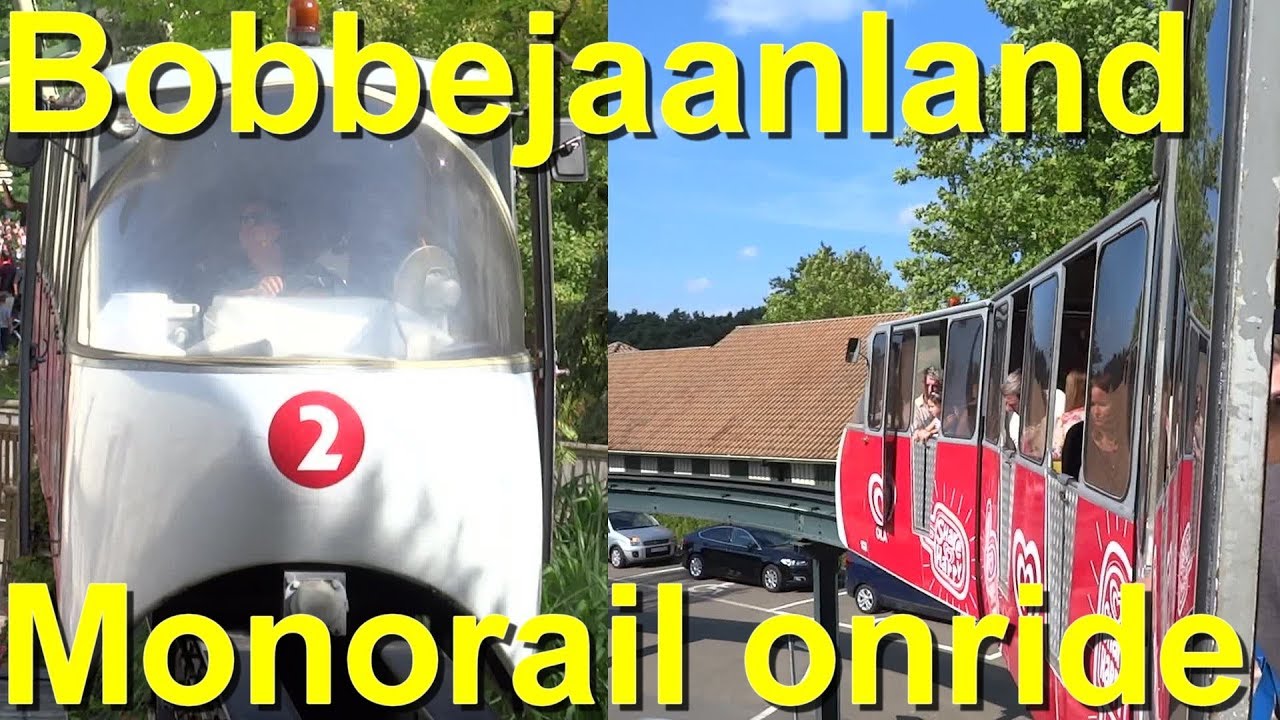 Bobbejaanland belgium - Monorail onride POV – komplette Rundfahrt Parkvideo Parc vidéo tour complet