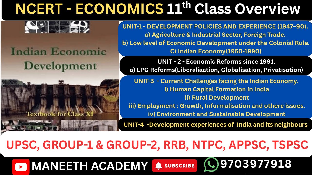 #appsc Обзор NCERT-Экономика 11-го класса (средний уровень английского языка) #ncerteconomics #nc...