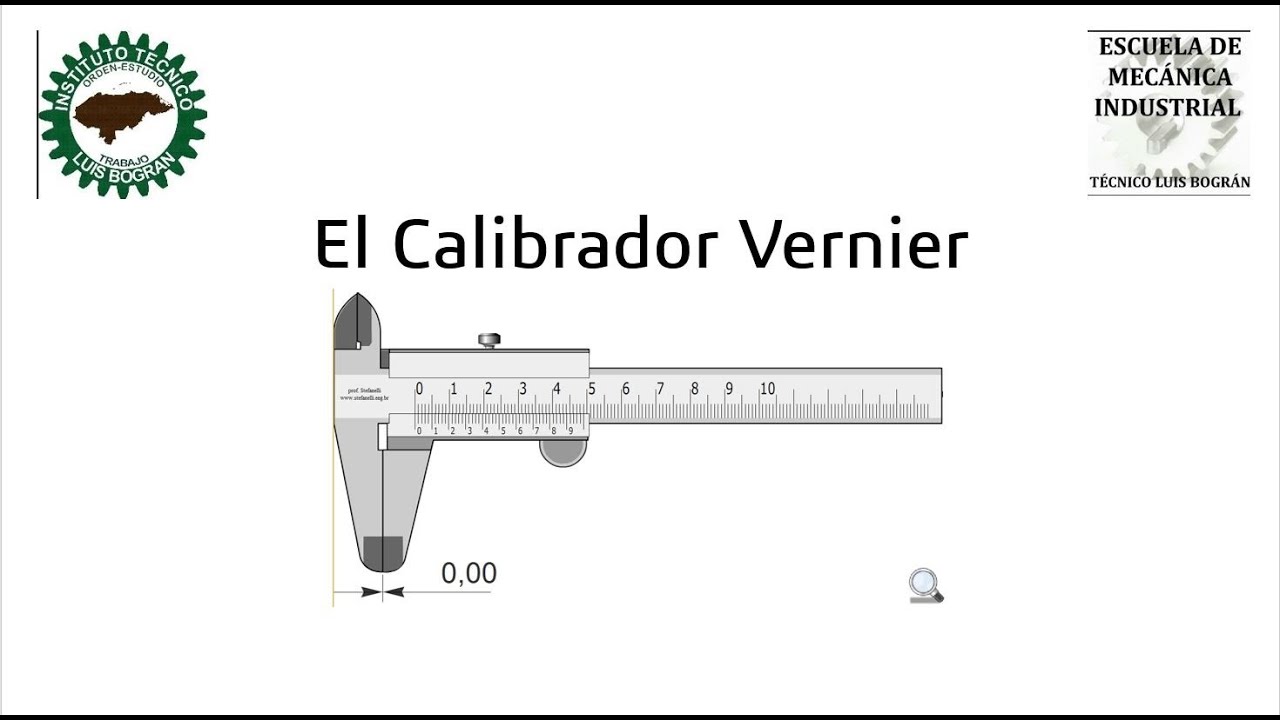 Calibrador Vernier escalas (0.02 mm y 0.05 mm)