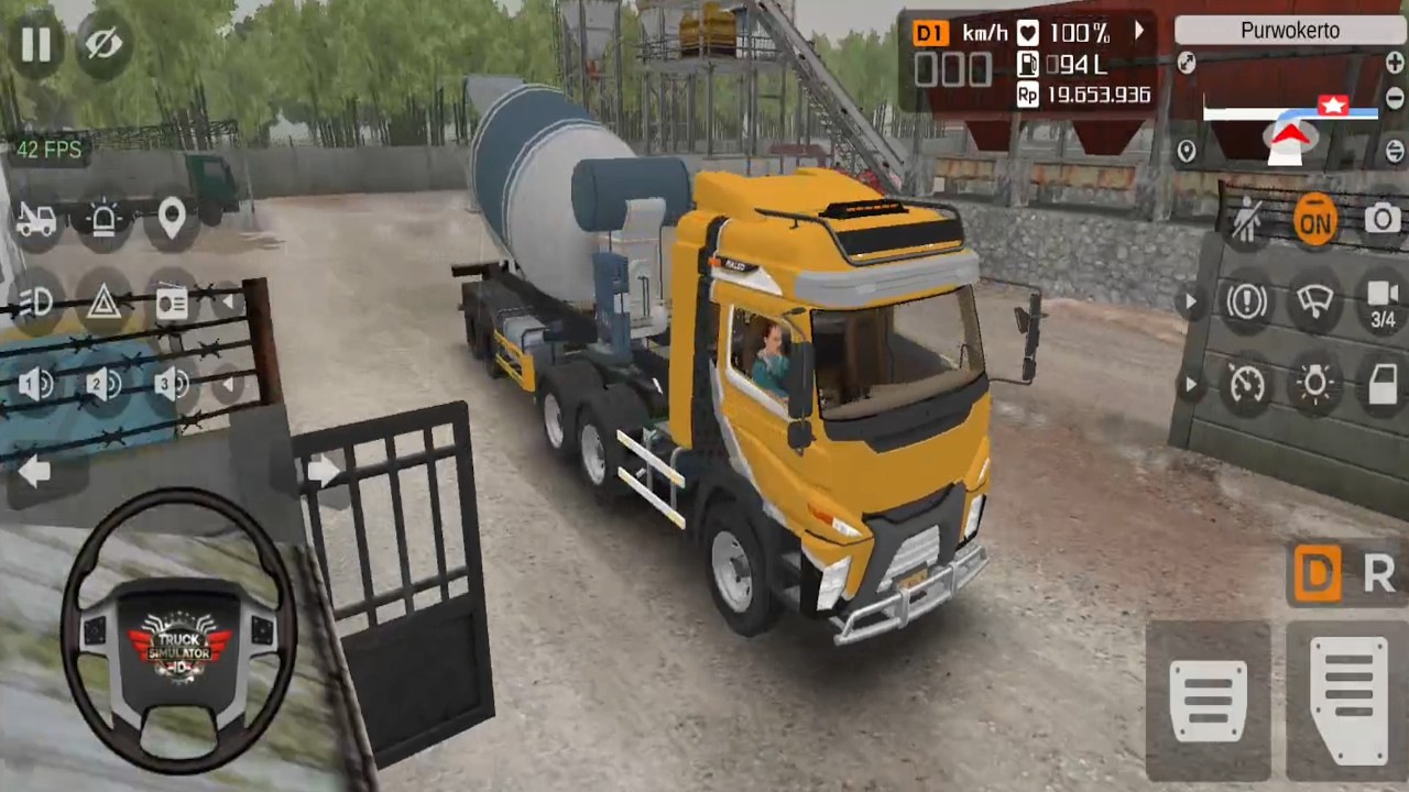 Truck Simulator Indonesia - Truck Pengaduk beton - Android Play Game Video