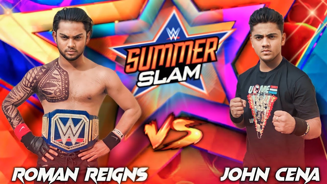 WWE - Роман Рейнс против Джона Сины на SummerSlam 2021, полный матч | Backyard Wrestling